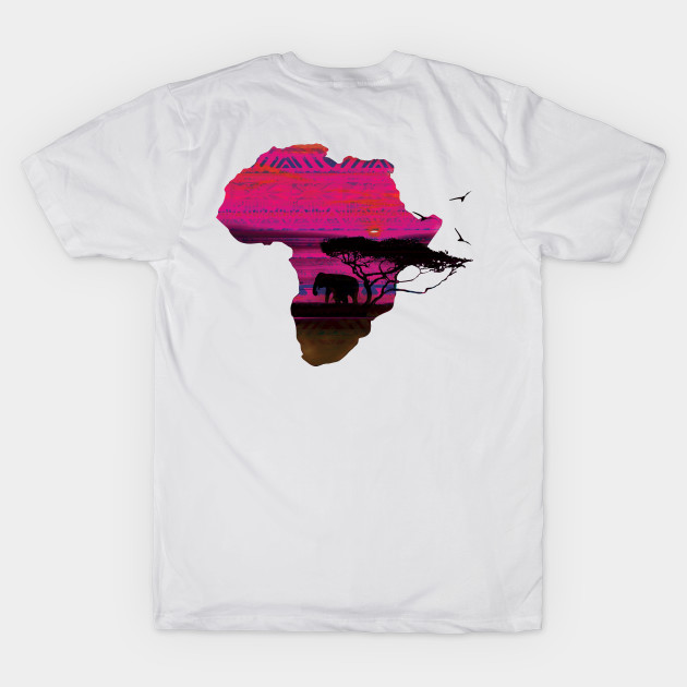 Pink Kente African Sky by digitaldoodlers